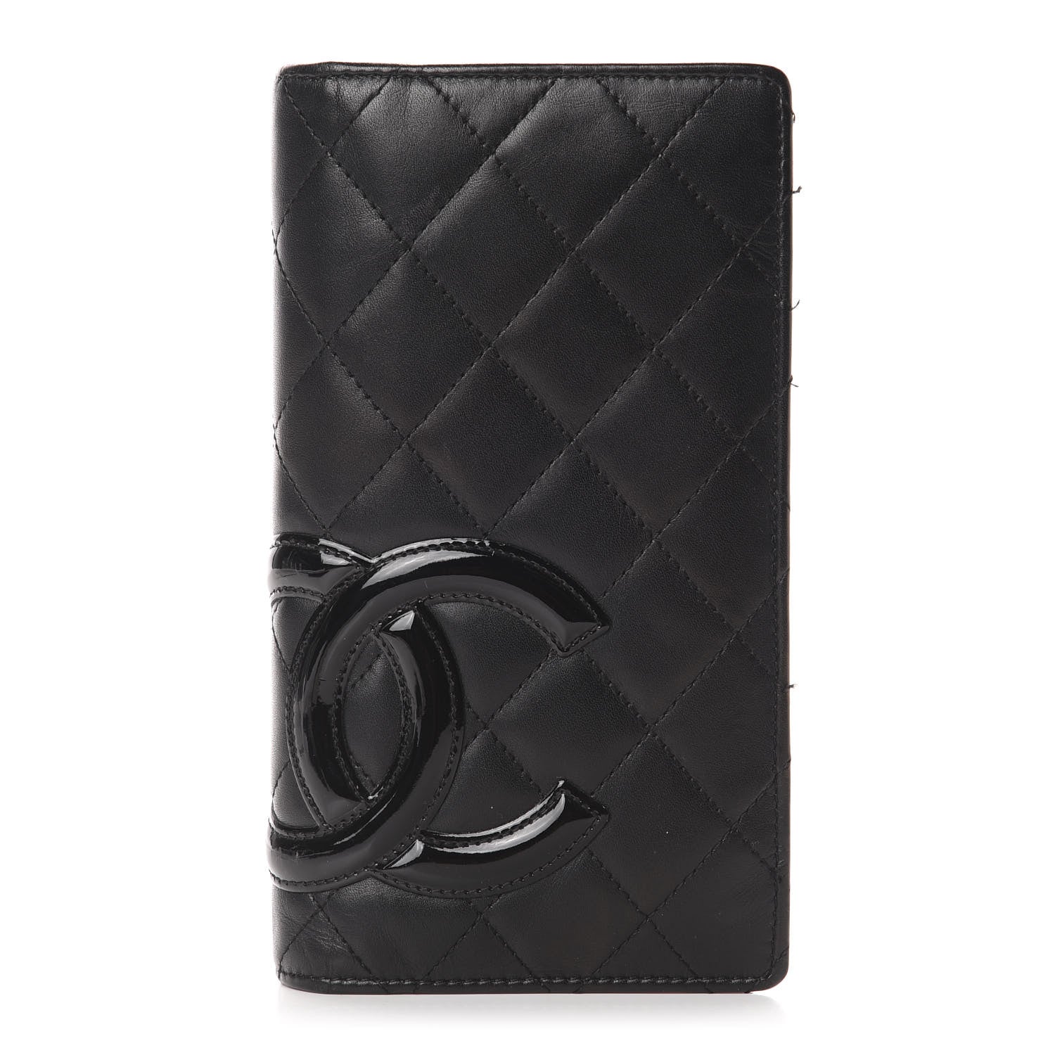 Chanel Calfskin Quilted Cambon Yen Wallet Black 1 of 11