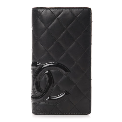 Chanel Calfskin Quilted Cambon Yen Wallet Black 1 of 11
