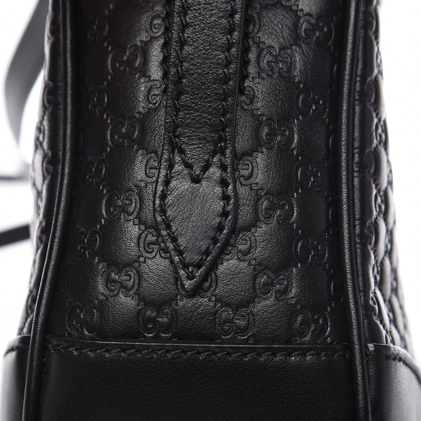 Microguccissima Mini Bree Messenger Bag Black
