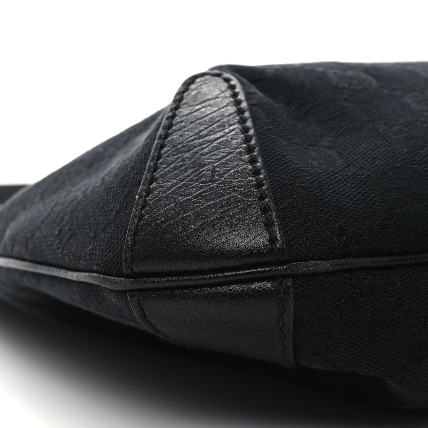 Gucci Monogram Horsebit Hobo Black 9 of 12