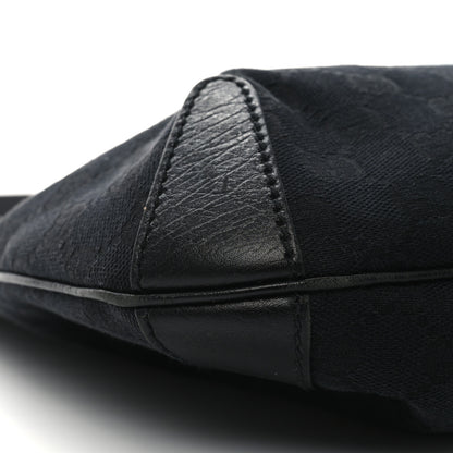Gucci Monogram Horsebit Hobo Black 9 of 12