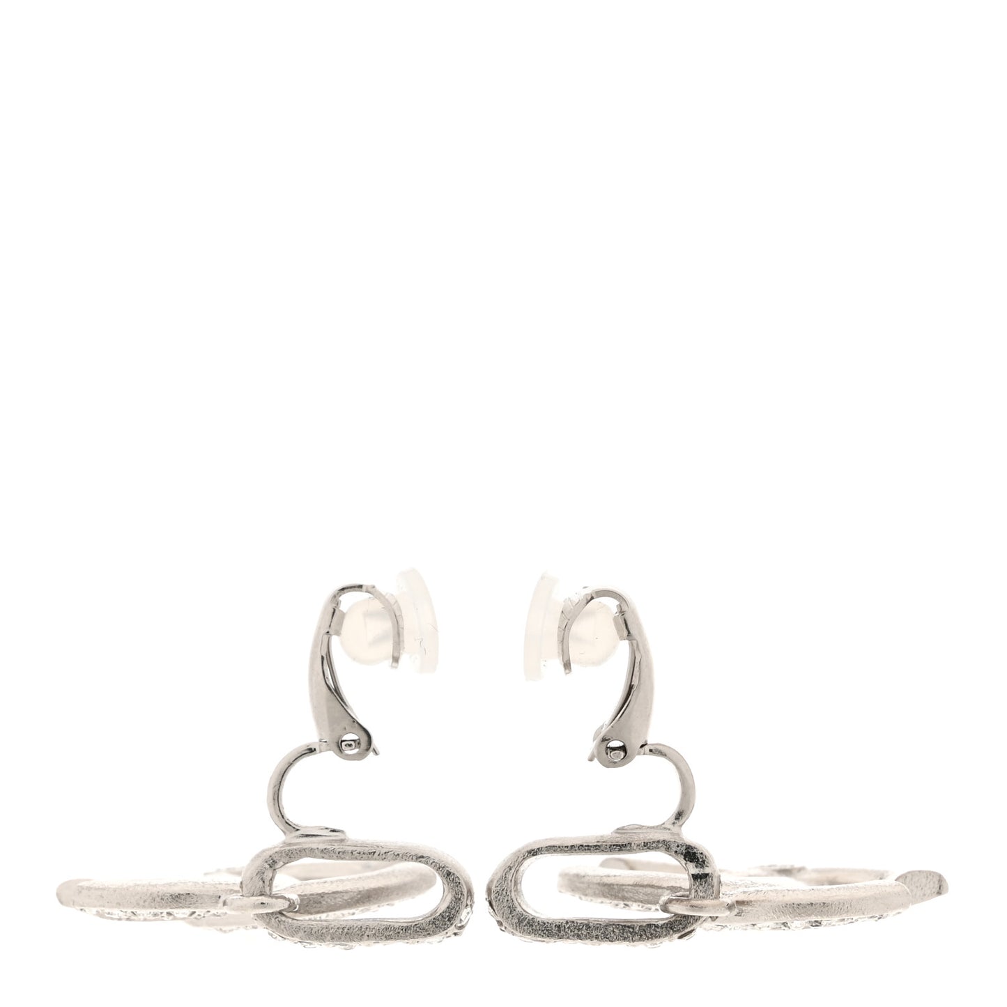 Crystal Palais Garnier CC Drop Earrings Silver
