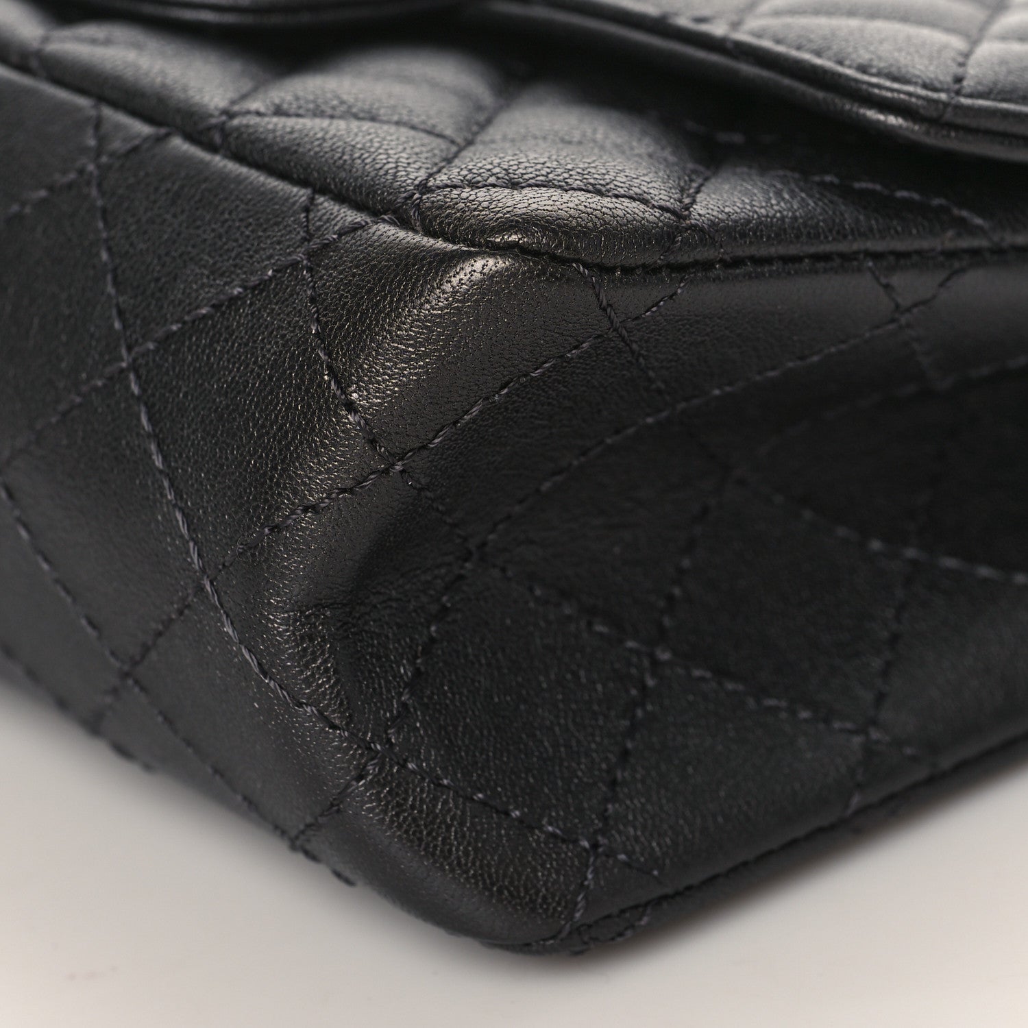 Chanel Metallic Sheepskin Quilted 2.55 Reissue Mini Flap Black 9 of 10