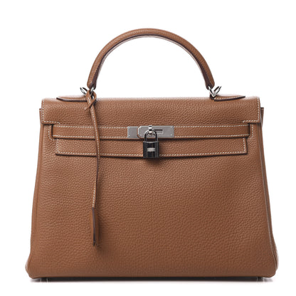 Hermes Togo Kelly Retourne 32 Gold 1 of 12