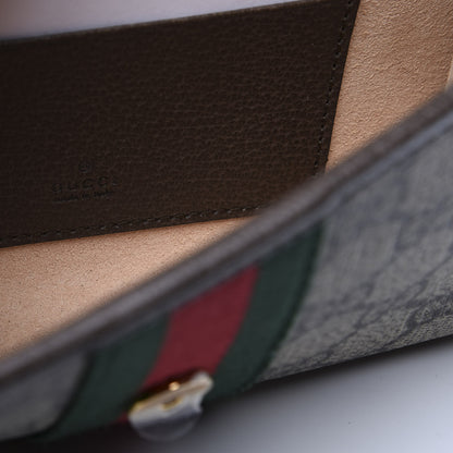 Gucci GG Supreme Monogram Web Mini Rajah Slim Flap Shoulder Bag Beige New Acero 8 of 11