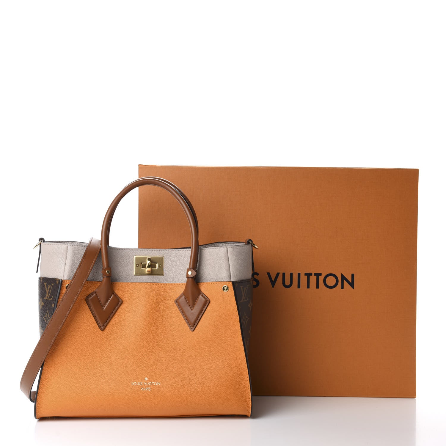 Louis Vuitton Calfskin Monogram On My Side Summer Gold 10 of 10