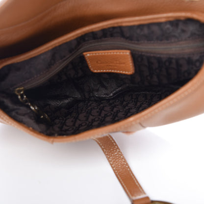 Christian Dior Calfskin Saddle Bag Tan 5 of 7