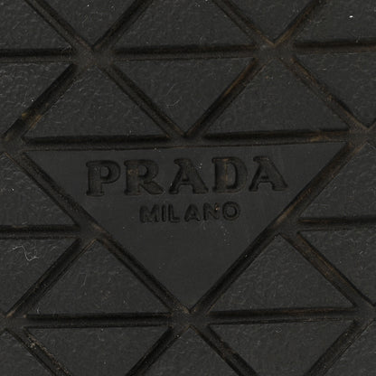 Prada Nappa Logo Velcro Strap Slide Sandals 38.5 Cacao 8 of 11