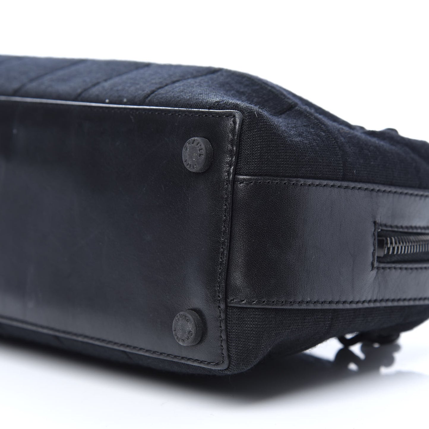 Jersey Quilted Chocolate Bar Shoulder Bag Black
