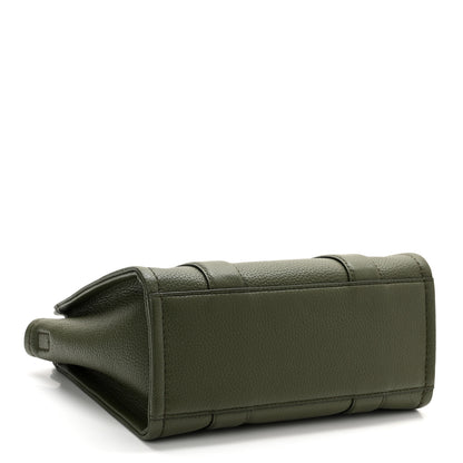 Marc Jacobs Grained Calfskin Small The Tote Bag Bronze Green 4 of 12
