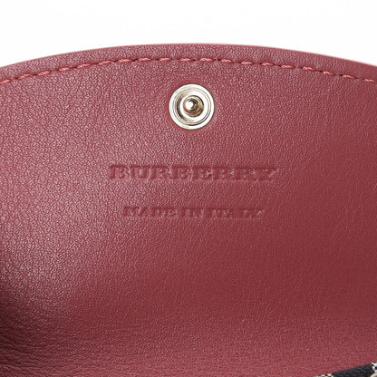 Burberry Calfskin House Check Chesam Card Case Cinnamon Red 6 of 7
