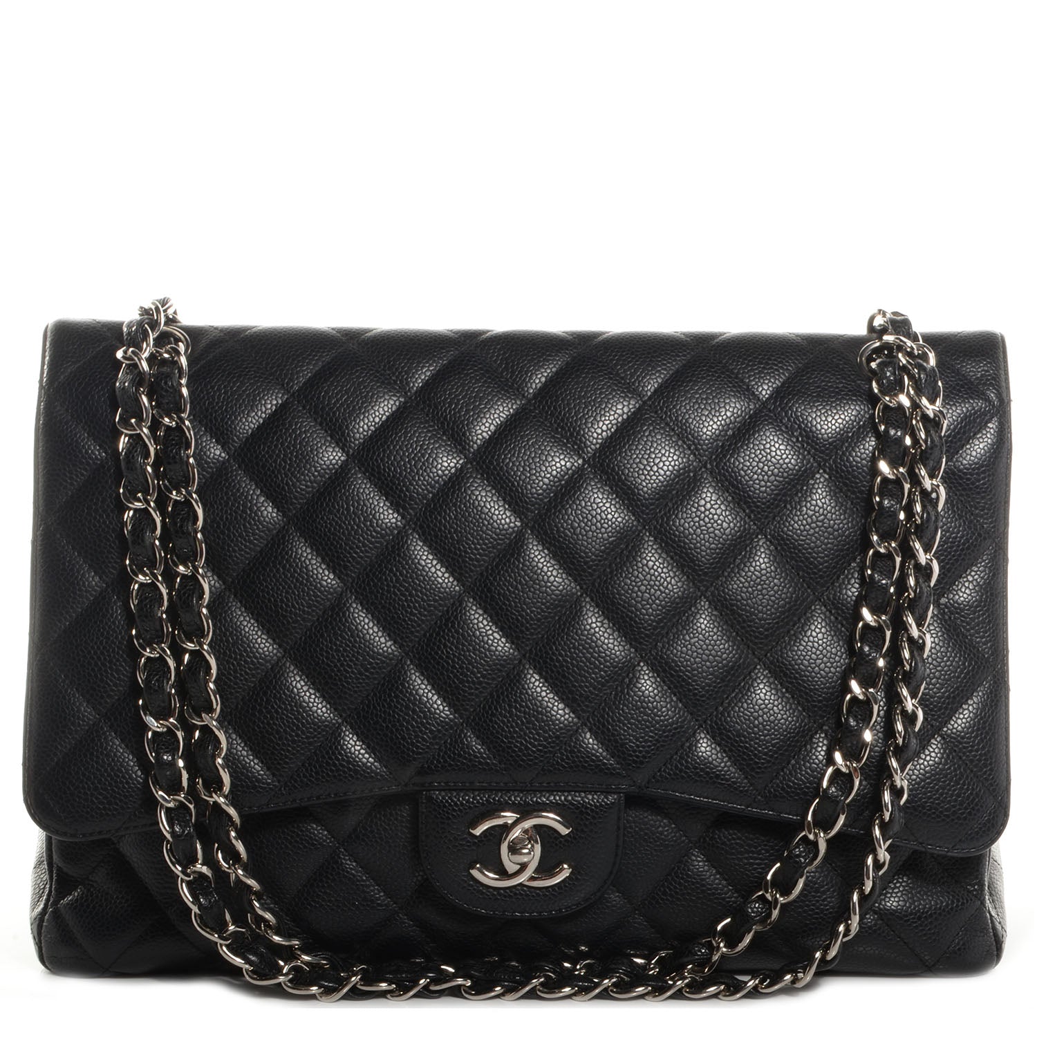 Chanel Caviar Maxi Single Flap Black 1 of 8