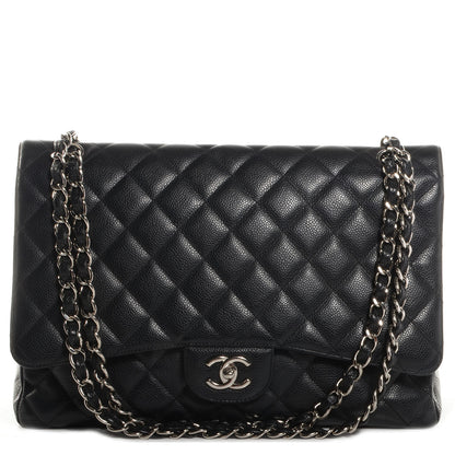 Chanel Caviar Maxi Single Flap Black 1 of 8