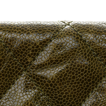 Chanel Crumpled Grained Calfskin Jumbo CC Crave Flap Green 16 of 16