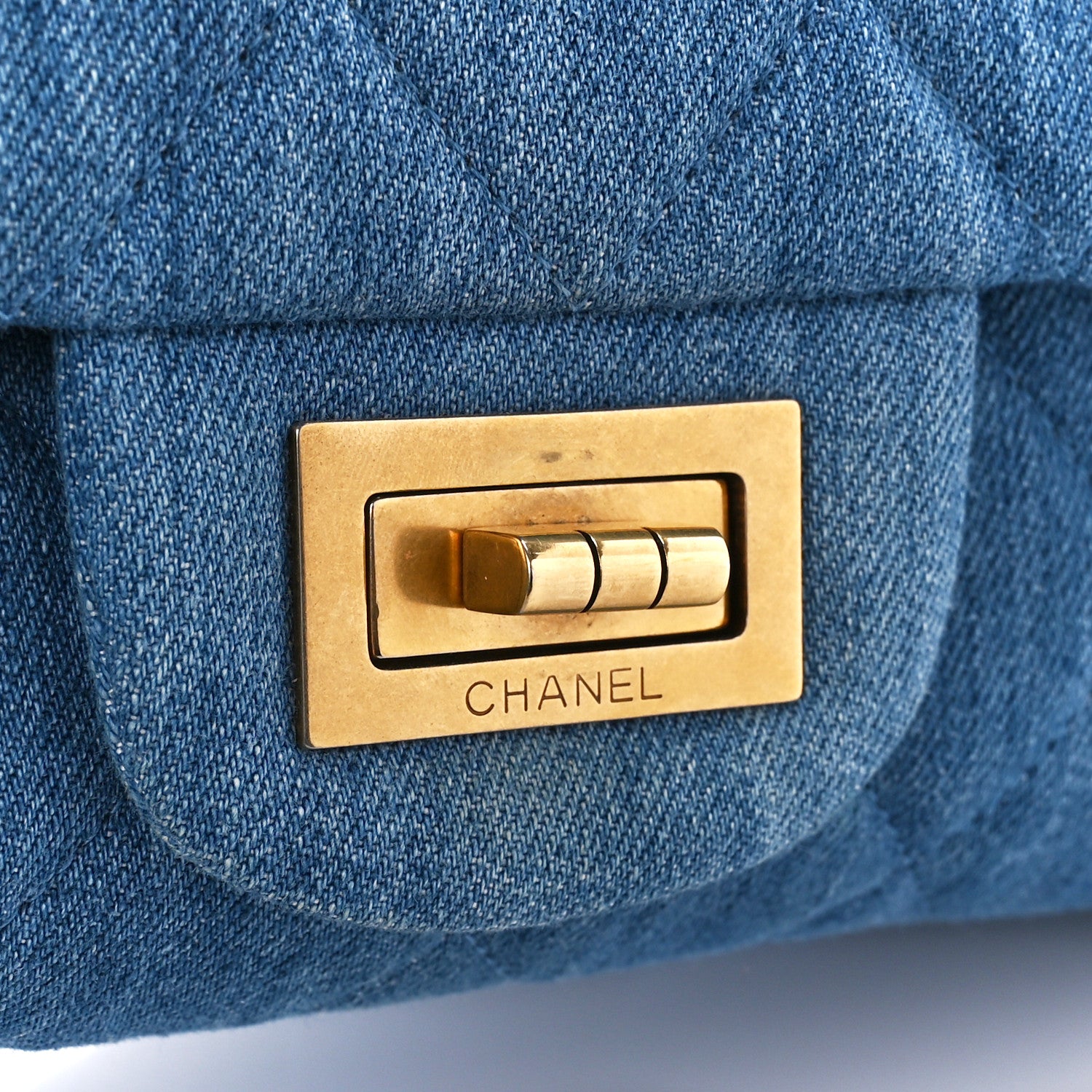 Chanel Denim Quilted 2.55 Reissue 227 Flap Blue 7 of 11