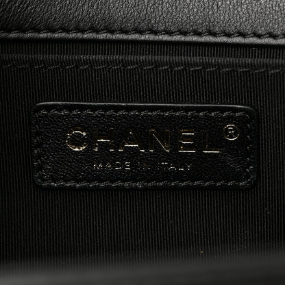 Chanel Lambskin Quilted Medium Boy Flap Black 6 of 15