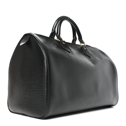 Louis Vuitton Epi Speedy 35 Black 2 of 8