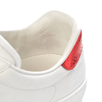 Gucci Calfskin Ayers Web UFO Dragon Embroidered Mens Ace Sneakers 9 White 11 of 13