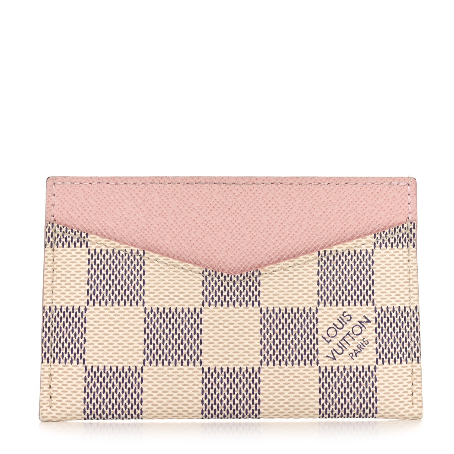 Damier Azur Daily Card Holder Rose Ballerine