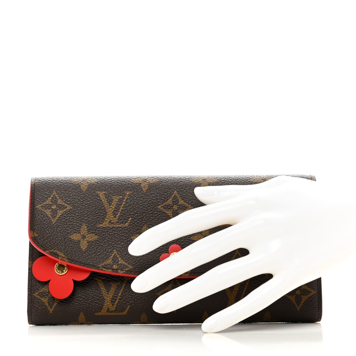 Monogram Bloom Flower Emilie Wallet Coquelicot