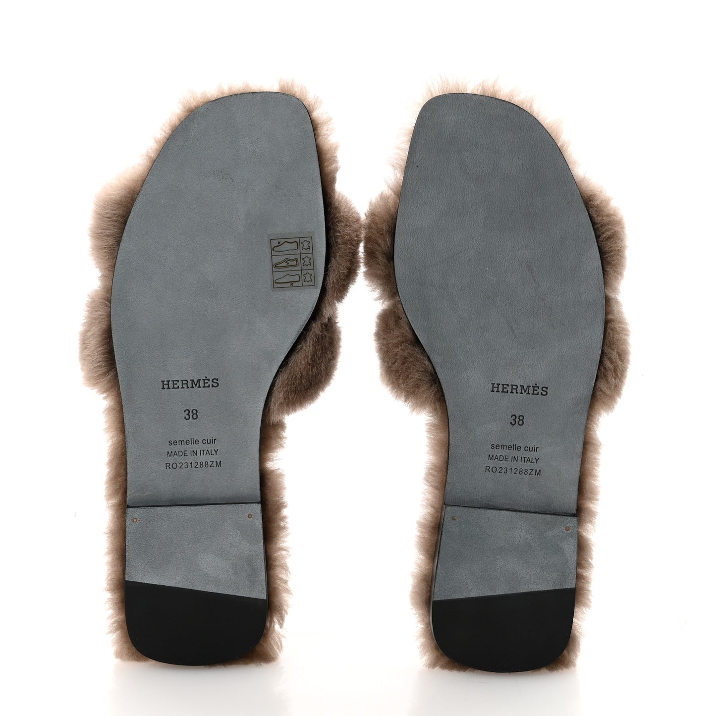 Woolskin Oran Sandals 38 Etoupe