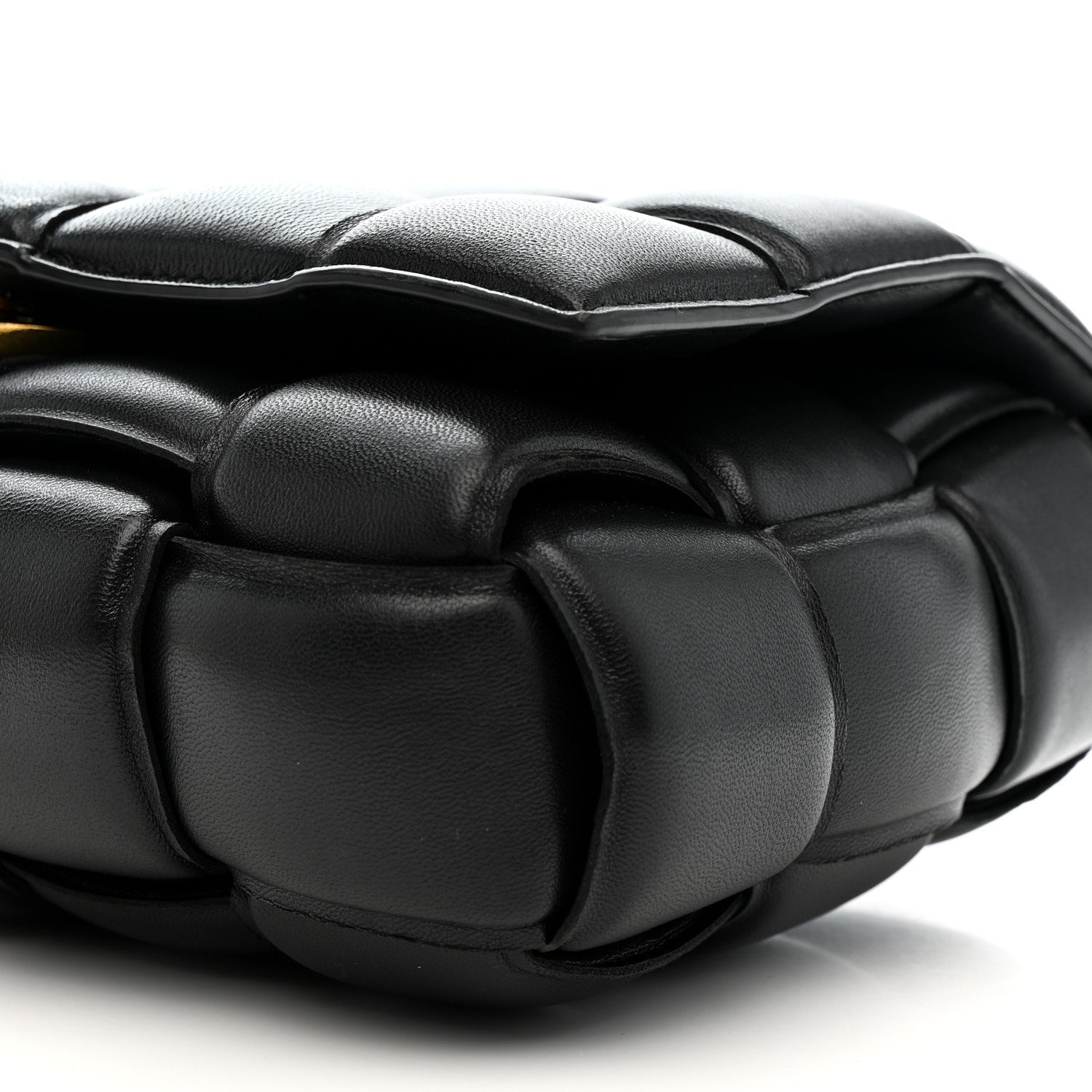Bottega Veneta Nappa Maxi Intreccio Padded Cassette Crossbody Bag Black 9 of 10
