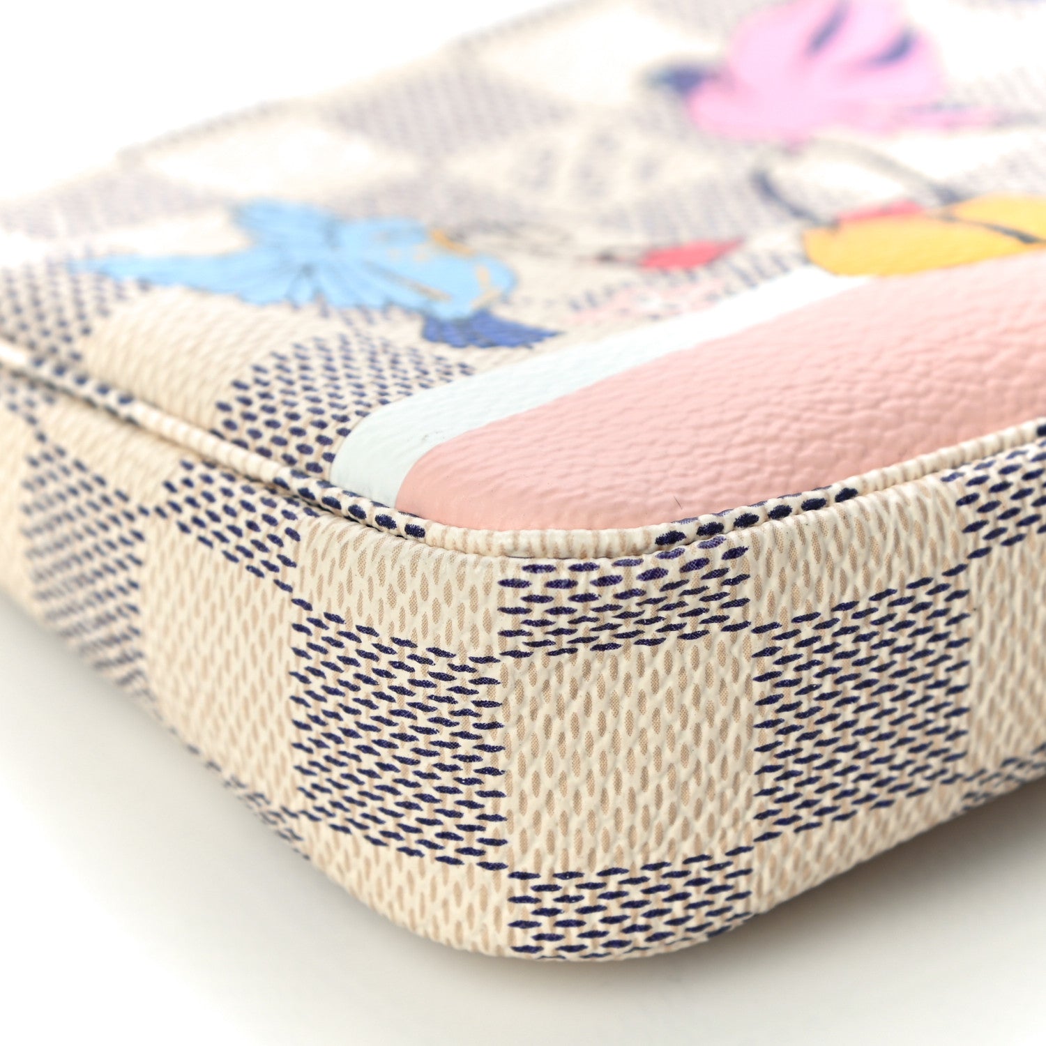 Louis Vuitton Damier Azur 2018 Christmas Animation Mini Pochette Accessories 9 of 11