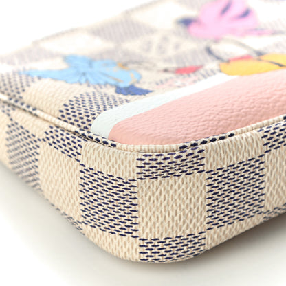 Louis Vuitton Damier Azur 2018 Christmas Animation Mini Pochette Accessories 9 of 11