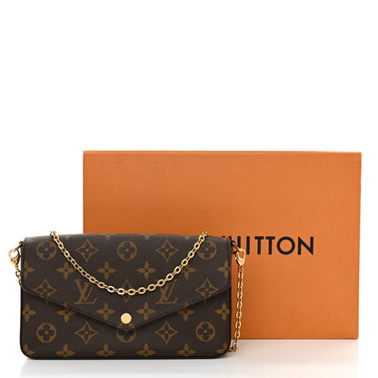 Louis Vuitton Monogram Pochette Felicie Chain Wallet Fuchsia 12 of 12