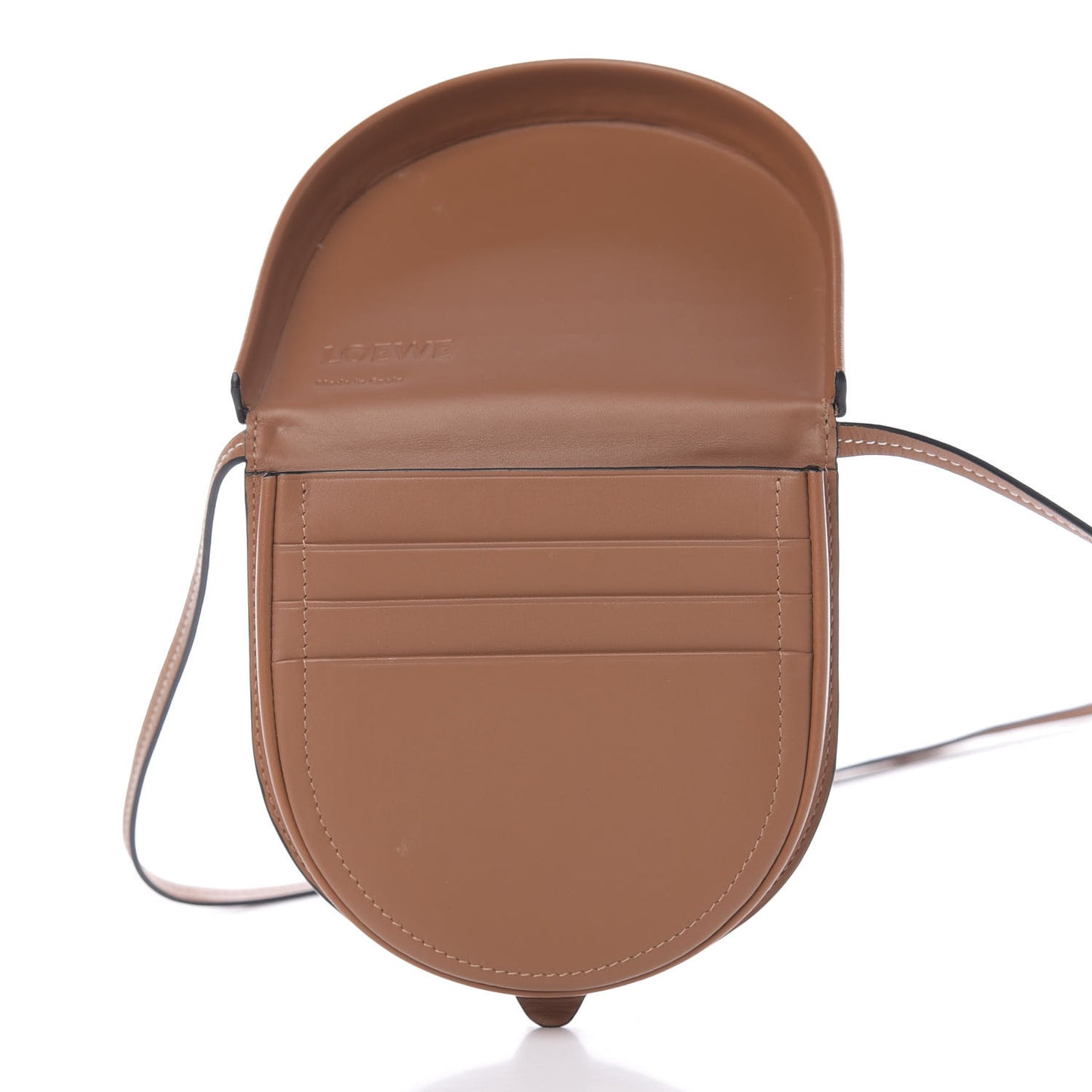 Soft Calfskin Small Heel Bag Tan