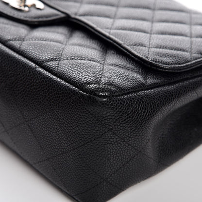 Chanel Caviar Quilted Jumbo Single Flap Black 10 of 19