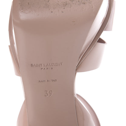 Saint Laurent Patent Tribute 75 Platform Sandals 39 Pale Pink 7 of 10