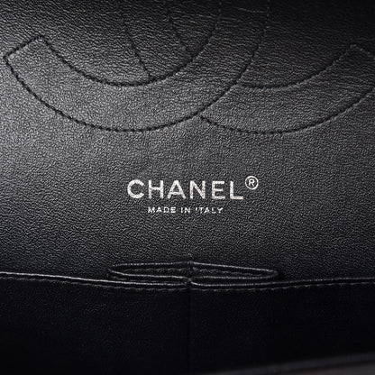 Chanel Lambskin Chevron Quilted Jumbo Double Flap So Black 7 of 9