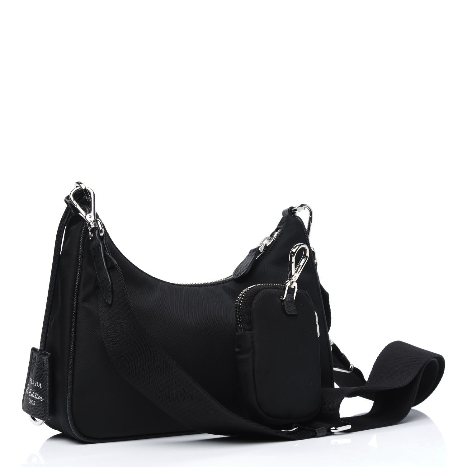Prada Nylon Re-Edition 2005 Shoulder Bag Black 5 of 14