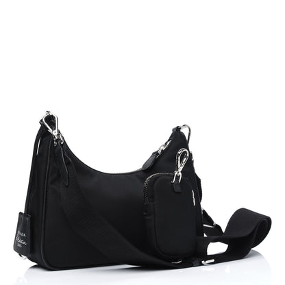 Prada Nylon Re-Edition 2005 Shoulder Bag Black 5 of 14
