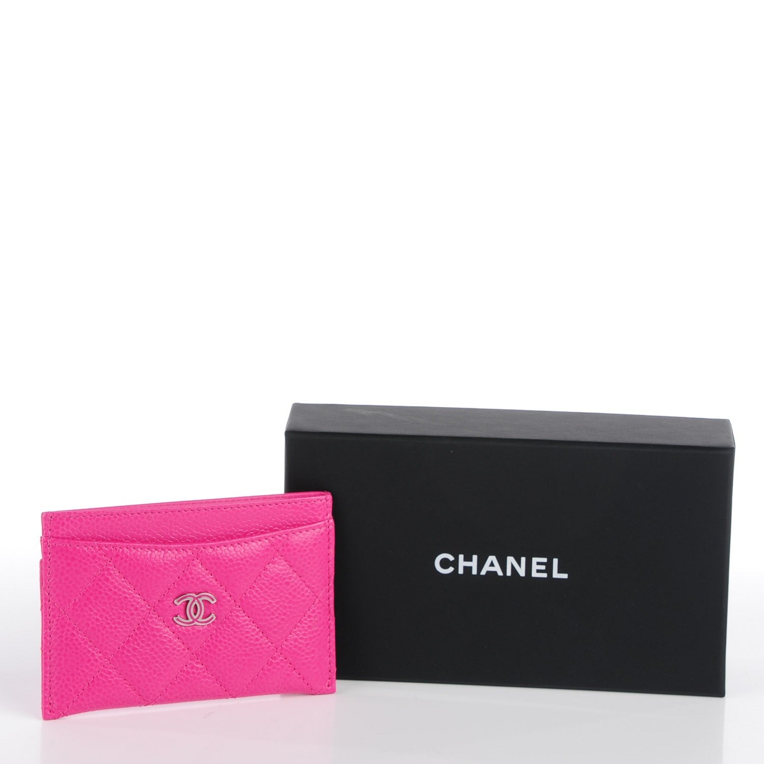Chanel Caviar Quilted Card Holder Pink 8 of 8