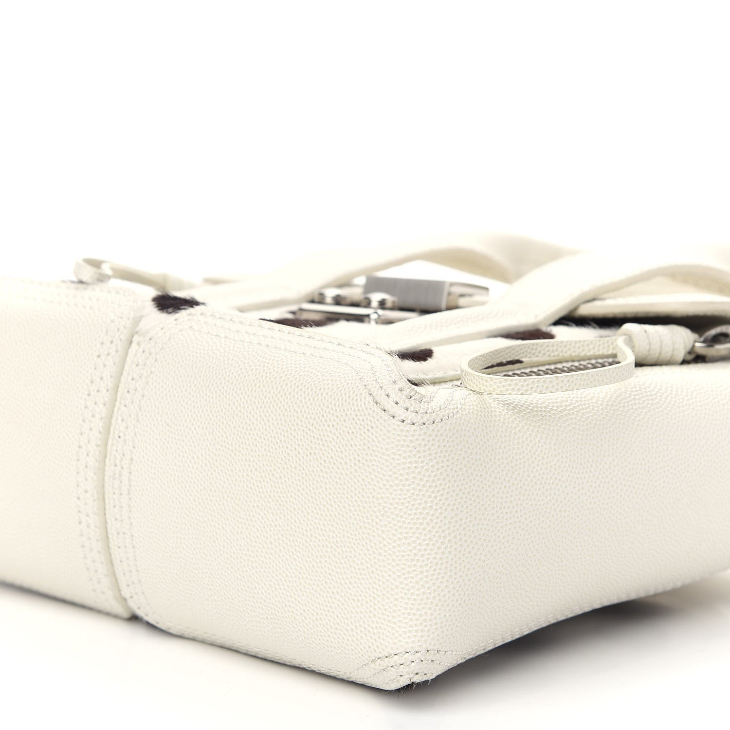 3.1 Phillip Lim Calf Hair Polka Dot Mini Pashli Satchel White Black 8 of 11