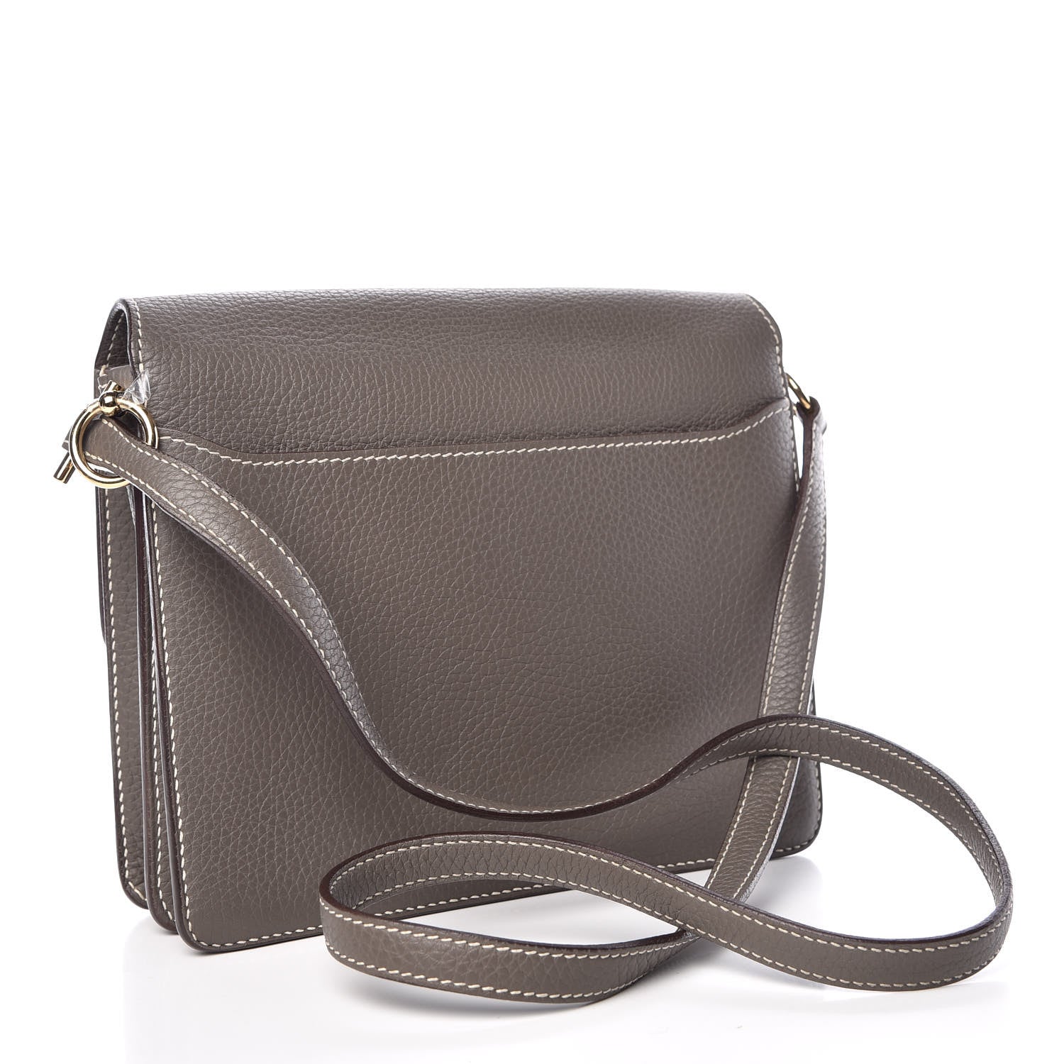 Hermes Taurillon Clemence Sac Roulis 23 Etain 3 of 9