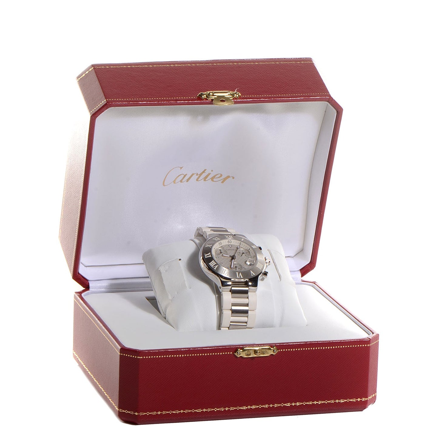 Stainless Steel Rubber 38mm Must 21 Chronoscaph Quartz Watch