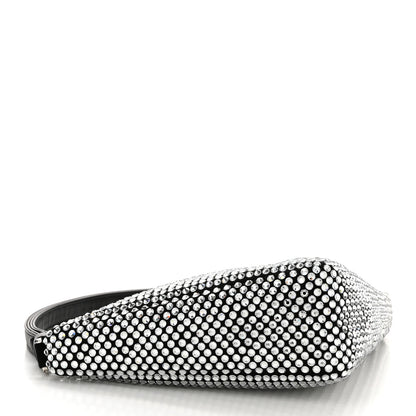 Prada Satin Crystal Triangle Pouch Cristal 5 of 10