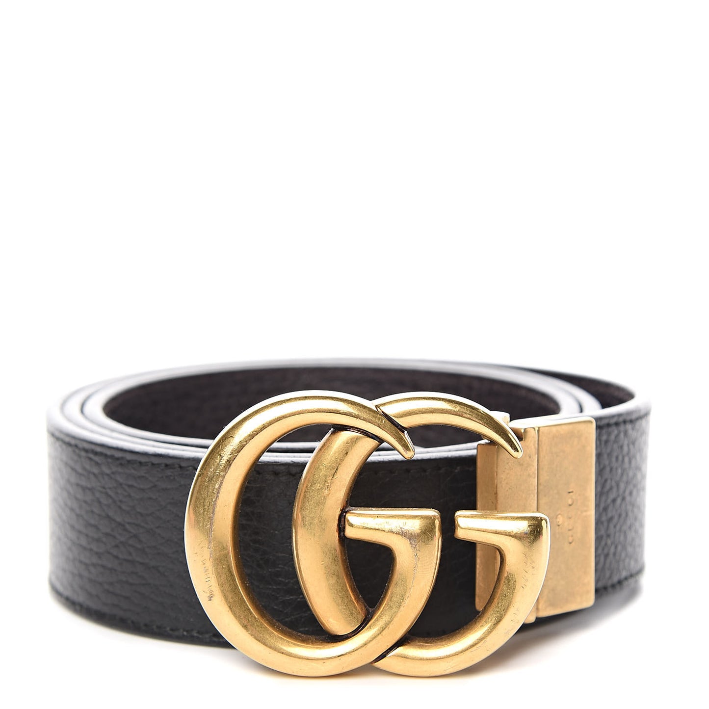 Calfskin Double G Reversible 37mm Belt 90 36 Black Cocoa