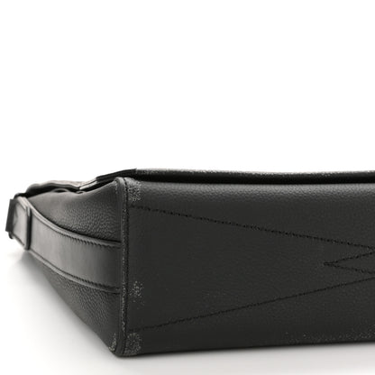 Louis Vuitton Calfskin Aerogram Messenger Black 8 of 11