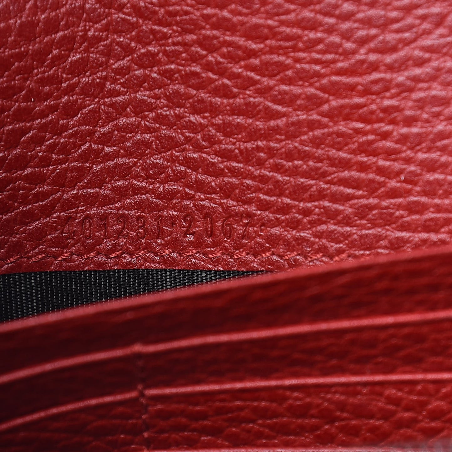 Calfskin Mini Dionysus Chain Wallet Hibiscus Red