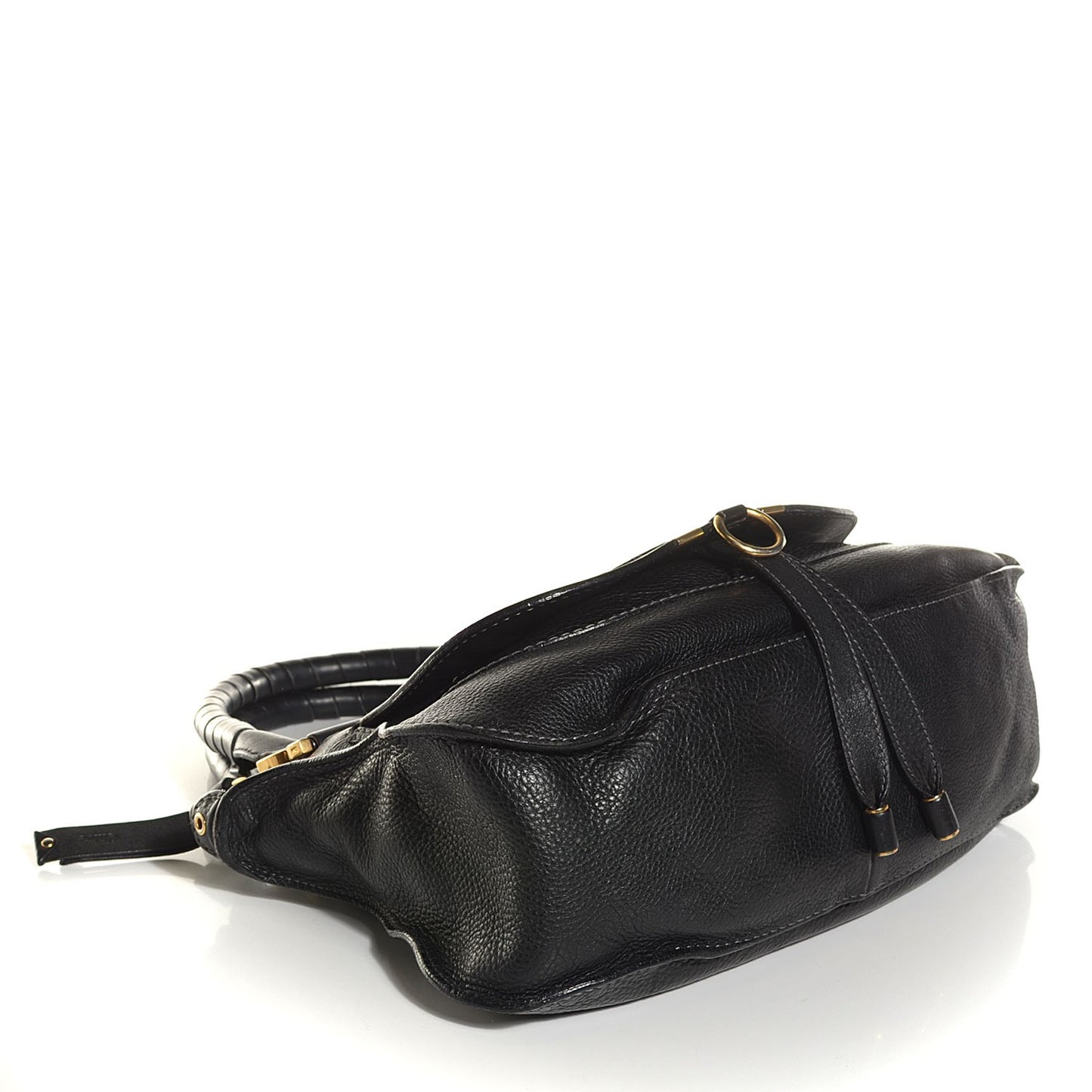 Calfskin Medium Marcie Satchel Black