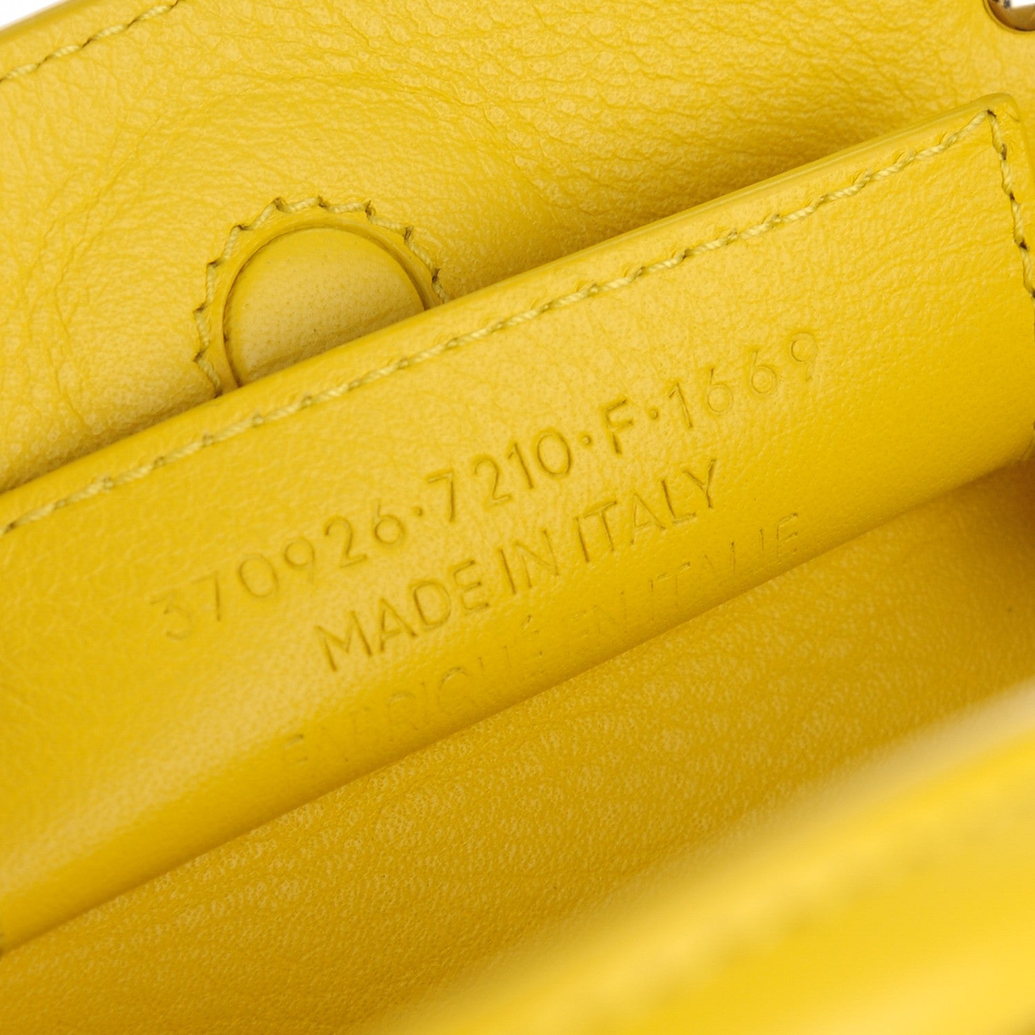 Balenciaga Veau Papier A6 Zip Around Tote Jaune Soleil 7 of 7
