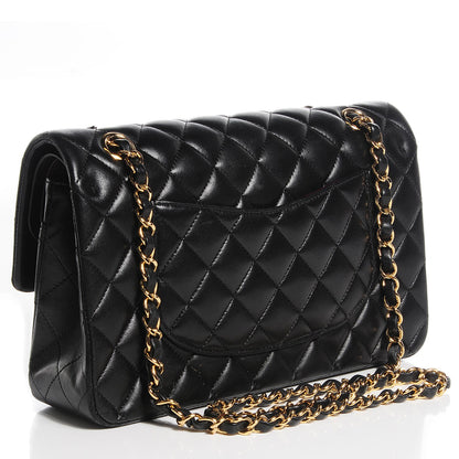 Chanel Lambskin Quilted Medium Double Flap Black 3 of 9