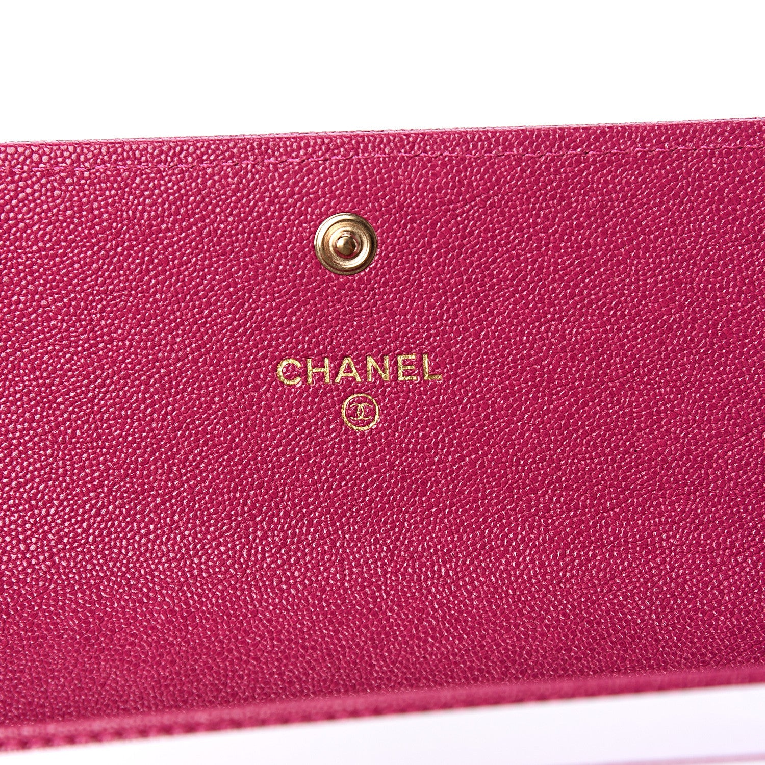 Chanel Caviar Quilted Medium Boy Flap Wallet Fuchsia 5 of 7