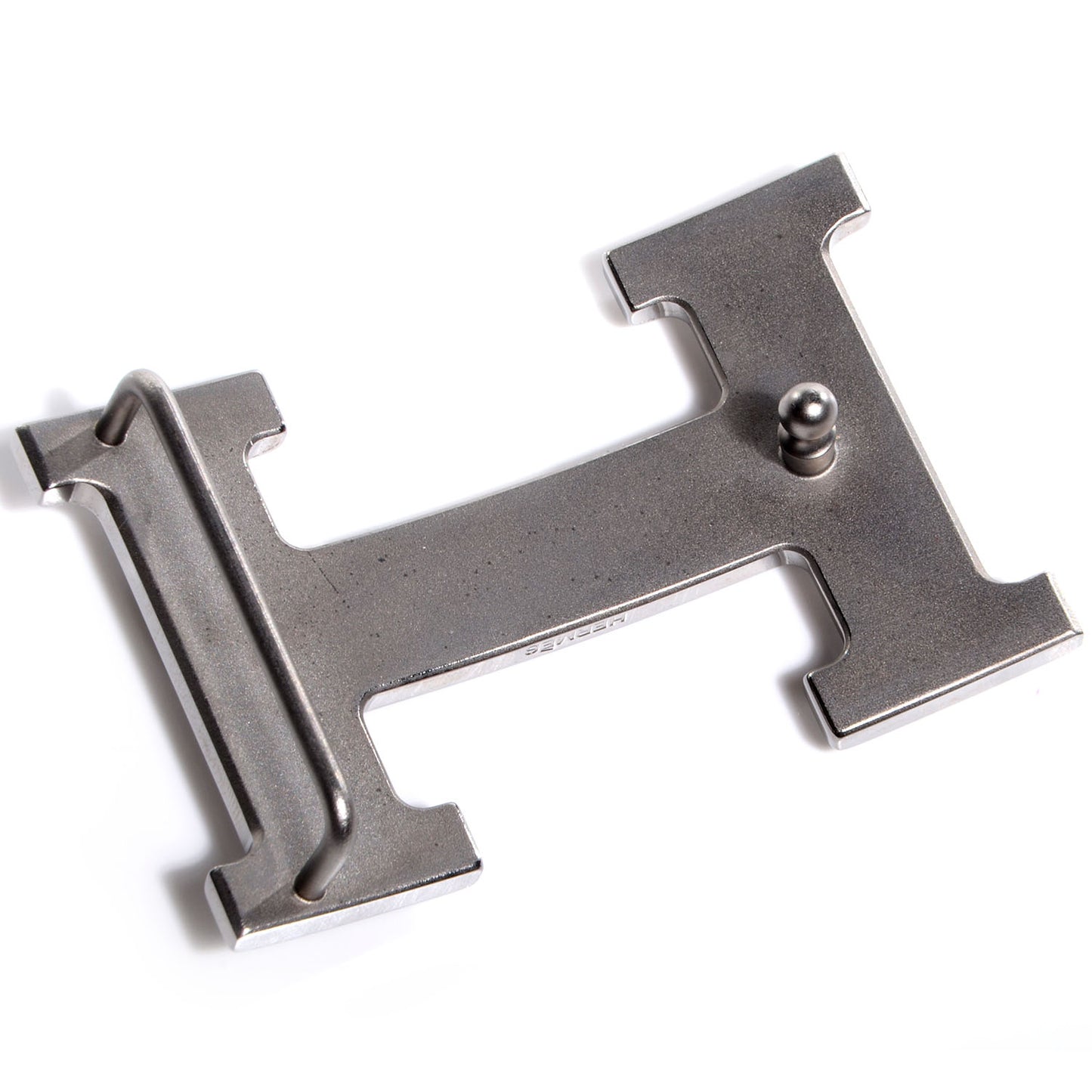 32mm Polished Constance H Belt Buckle Ruthenium