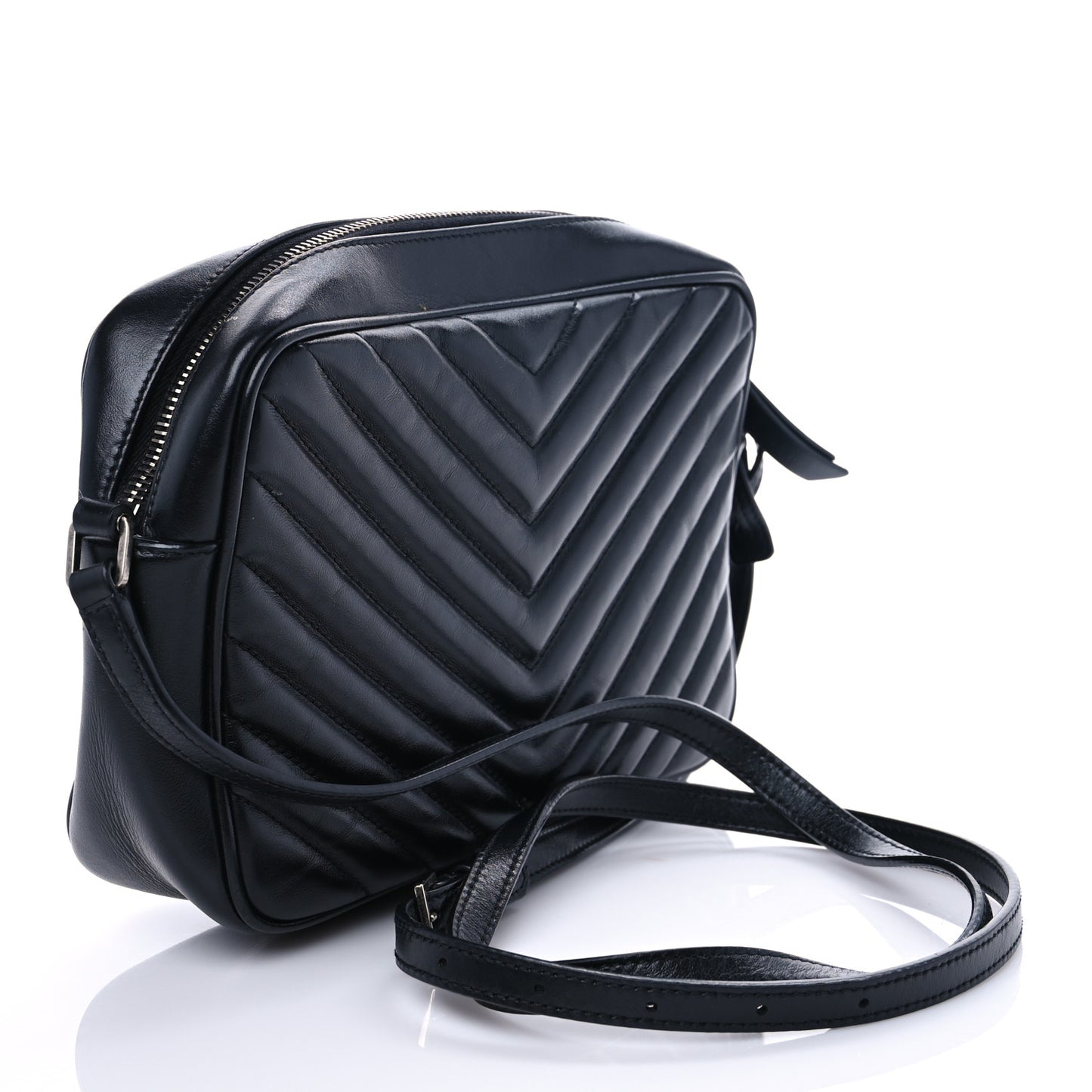 Calfskin Matelasse Monogram Lou Camera Bag Navy