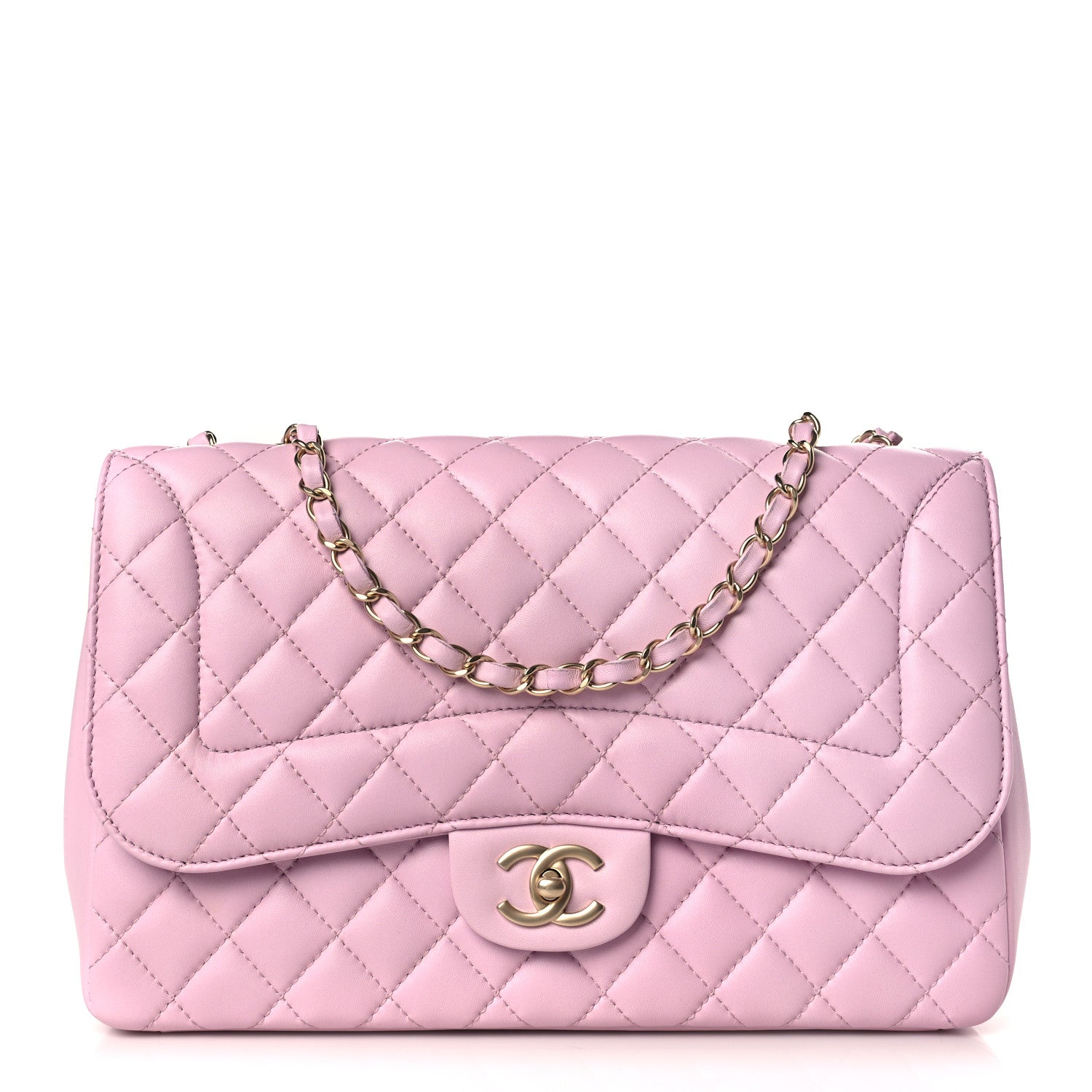 Chanel Lambskin Quilted Medium Mademoiselle Chic Flap Pink 1 of 10
